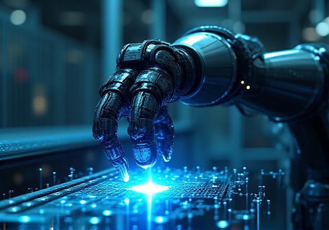 Braccio robotico avanzato con sovrapposizione di reti neurali digitali