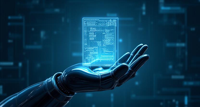 Illustrazione concettuale della conformit&agrave; legale tecnologica e robotica